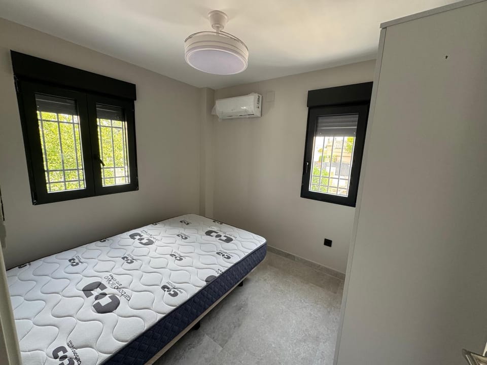 Property building, Living room, Bedroom