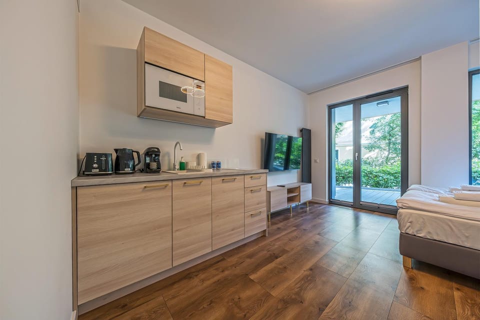 Bed, TV and multimedia, Coffee/tea facilities, Kitchen or kitchenette, Photo of the whole room