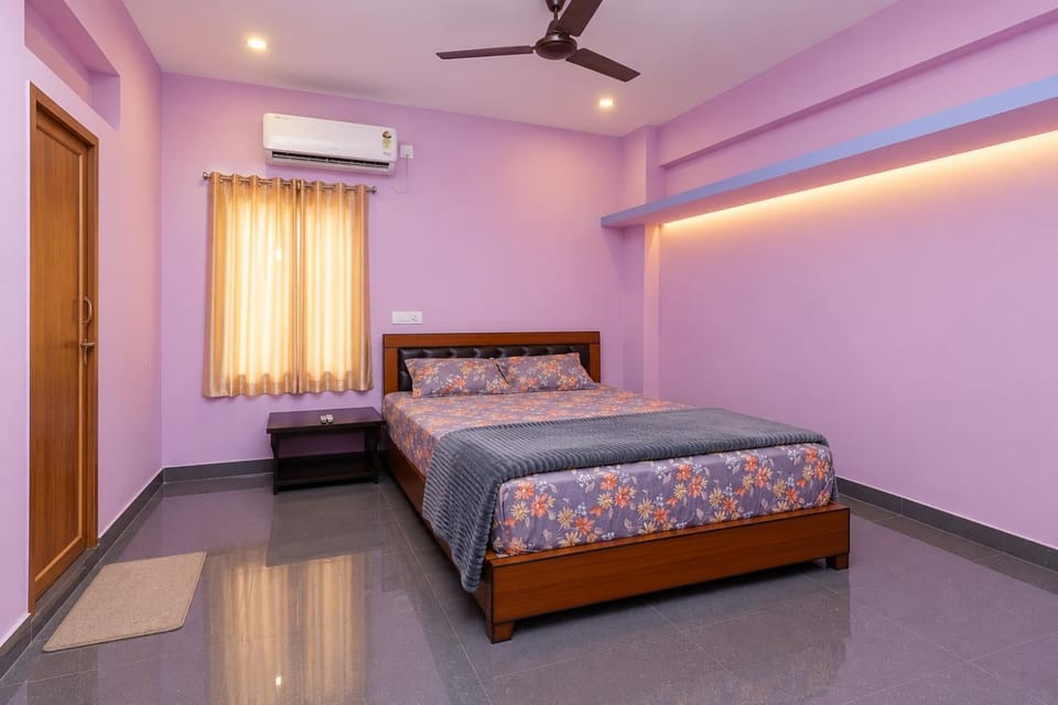 Bed, Bedroom, air conditioner