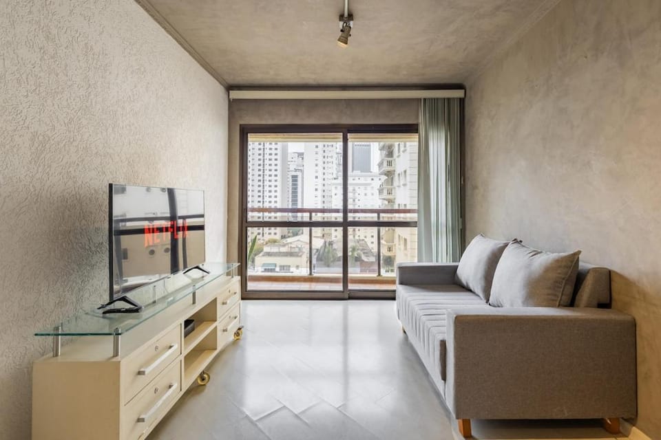 Stay Home Haddock Lobo - Apartamento Completo - Varanda - Piscina - Academia - Sauna Apartment in Sao Paulo City