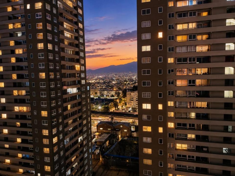 Day, City view, Sunset