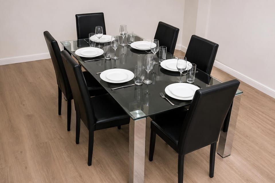 Living room, Seating area, Dining area