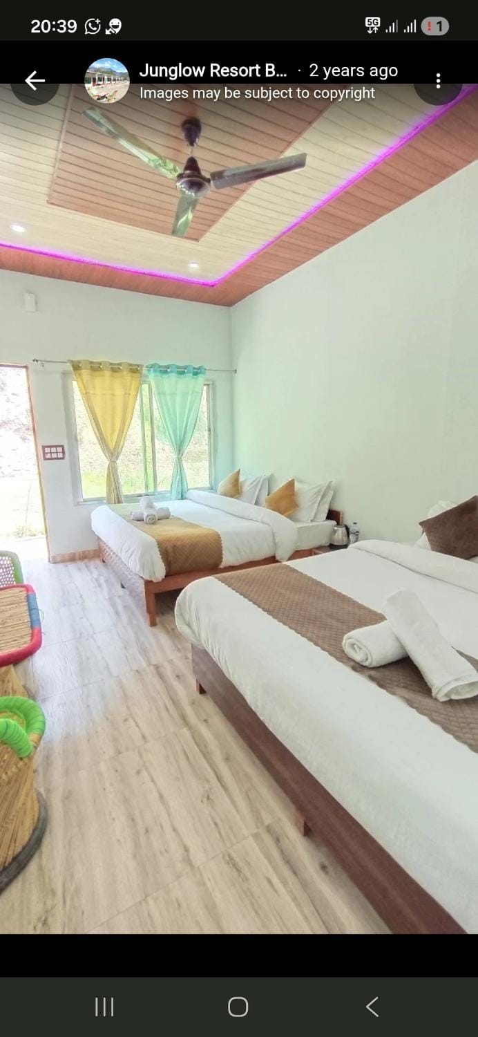 Junglow resort and restaurant Luxury tent in Uttarakhand