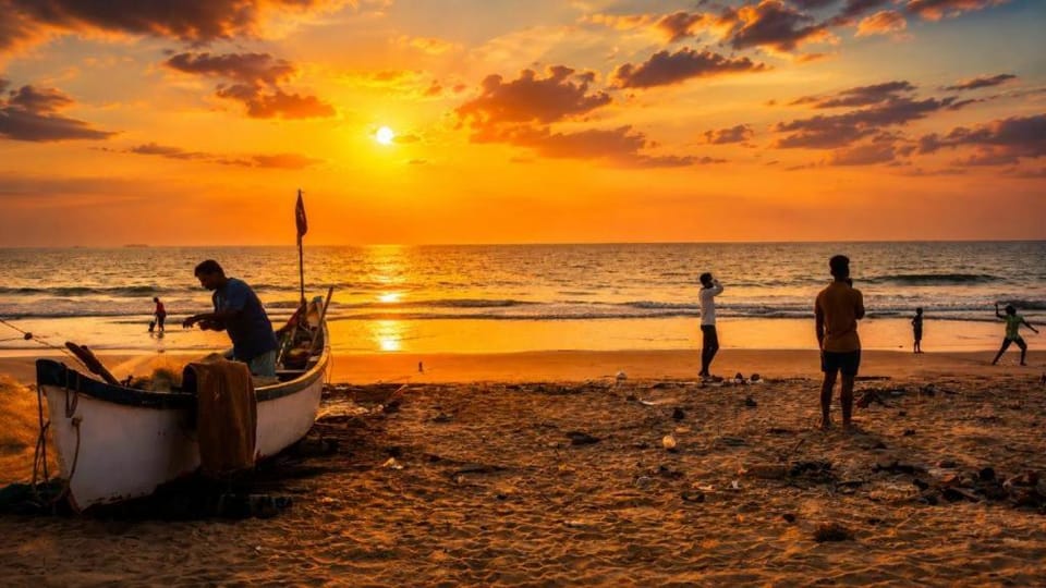 Day, People, Natural landscape, Beach, Sea view, Sunrise, Sunset, group of guests