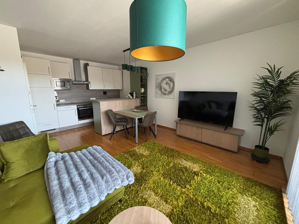 Communal lounge/ TV room, TV and multimedia, Kitchen or kitchenette, Living room, Photo of the whole room, Seating area
