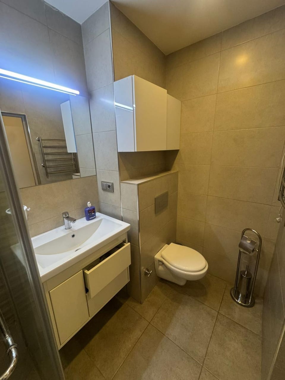 Shower, Toilet, towels