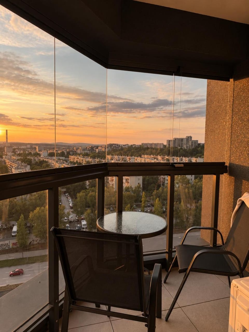 View (from property/room), Balcony/Terrace, Sunset