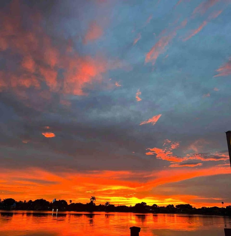 Lake view, Sunset