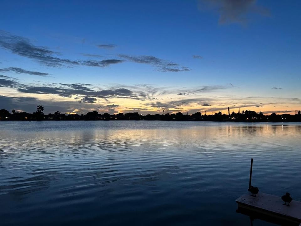 Lake view, Sunset