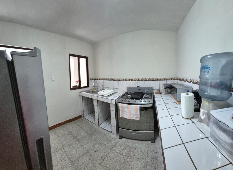 Kitchen or kitchenette, oven