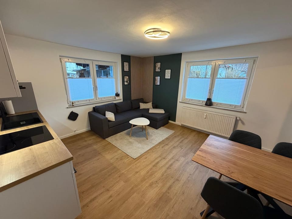 Kitchen or kitchenette, Living room, Dining area