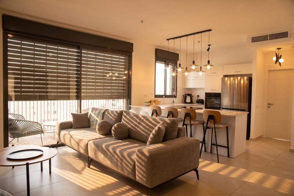 Living room, kitchen