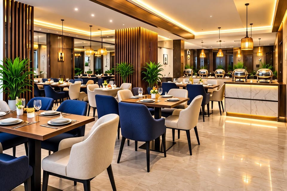 Restaurant/places to eat, Banquet/Function facilities, Seating area, Breakfast