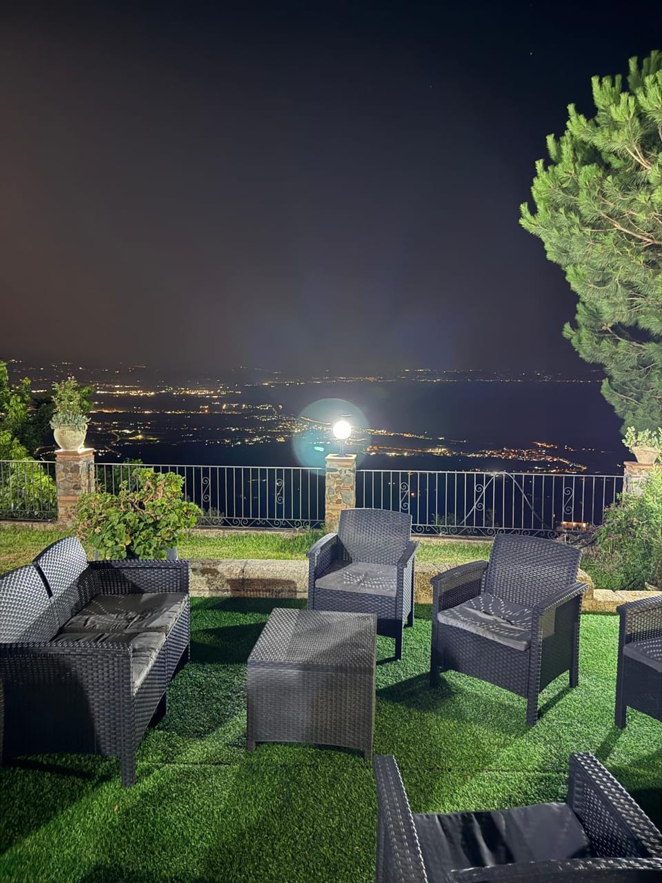 Night, Garden, Garden view