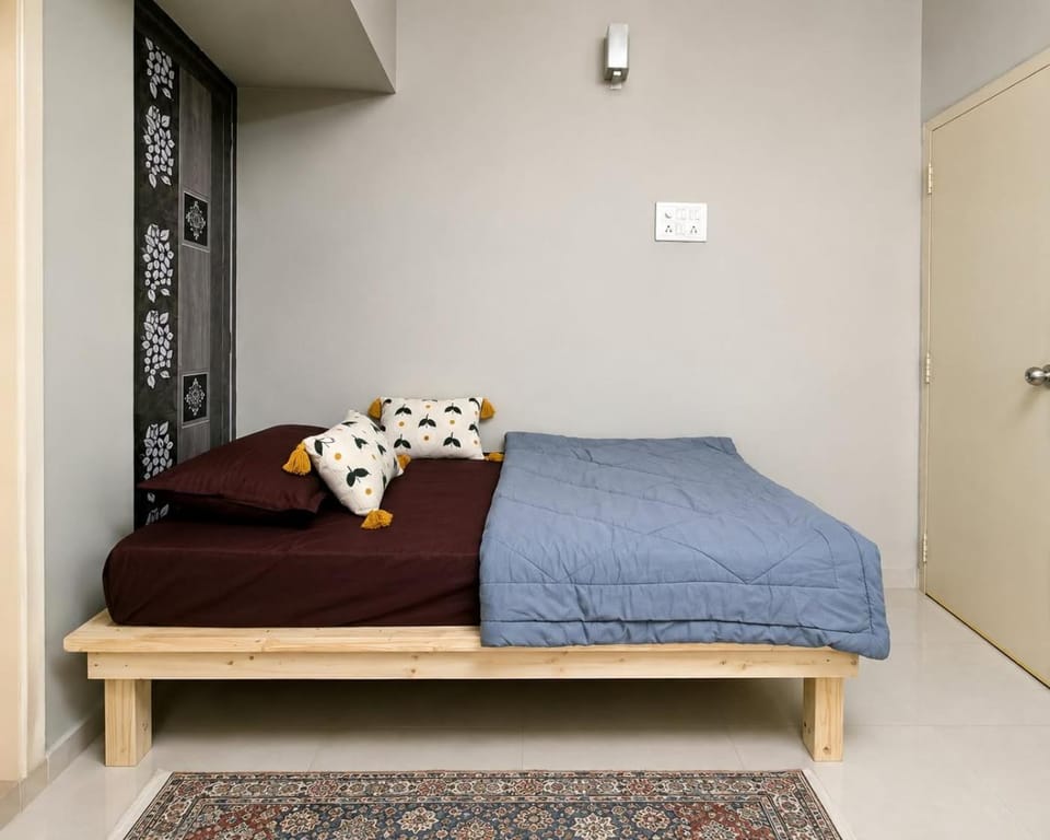 Bed, Bedroom, air conditioner