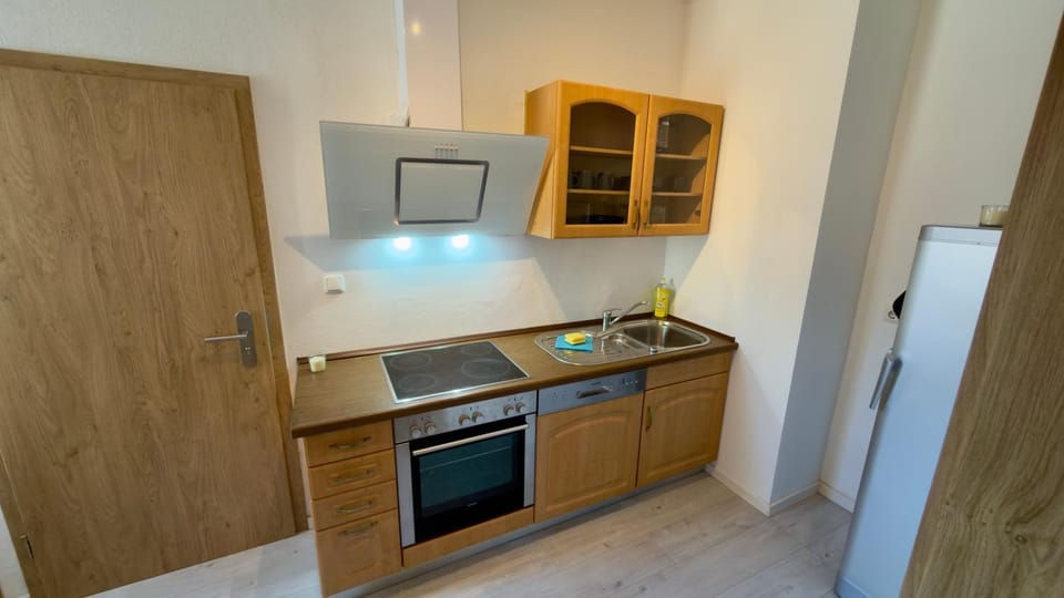 Kitchen or kitchenette, dishwasher, oven, stove, kitchen