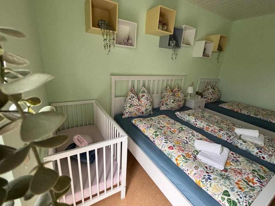 Happy Family with playground House in Bavaria