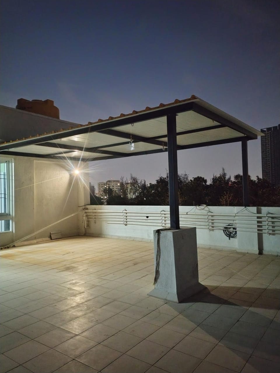 Night, View (from property/room), Balcony/Terrace