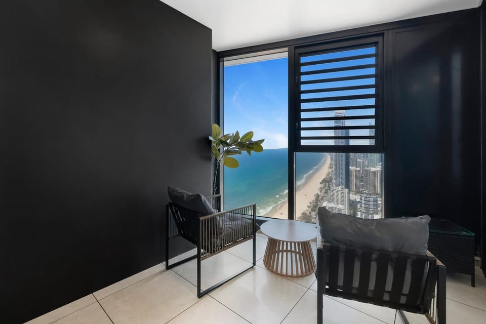 View (from property/room), Balcony/Terrace, Seating area, Sea view