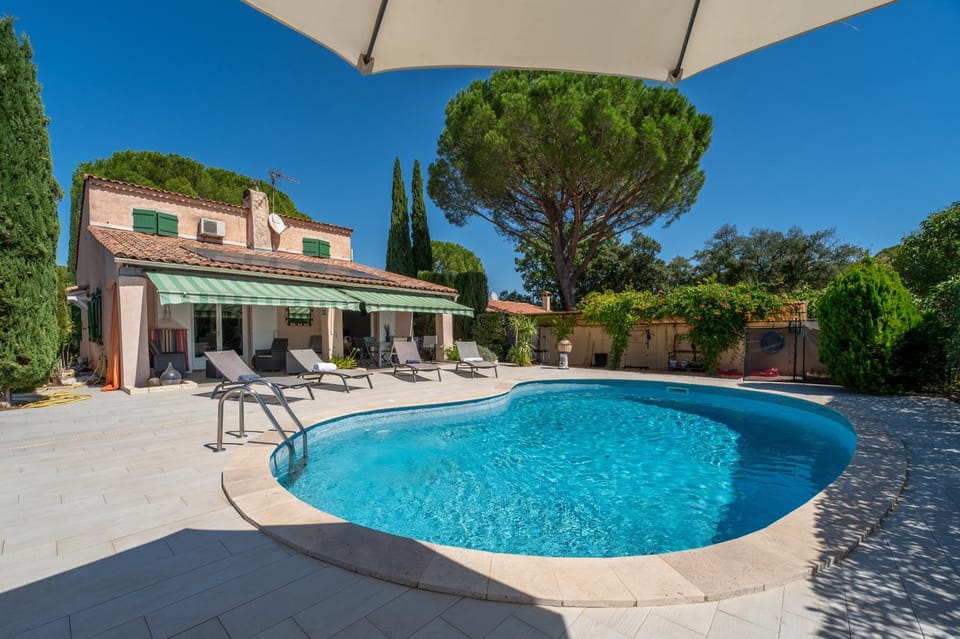 Property building, Living room, Swimming pool