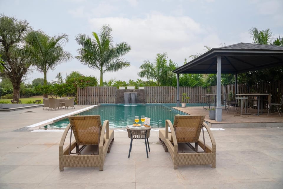 ELIVAAS Signature Skylark Estate 5-BHK Forest-View Villa with Private Pool, Gazebo, Indoor Games Lounge, Bonfire Area, Terrace & Garden Villa in Rajasthan