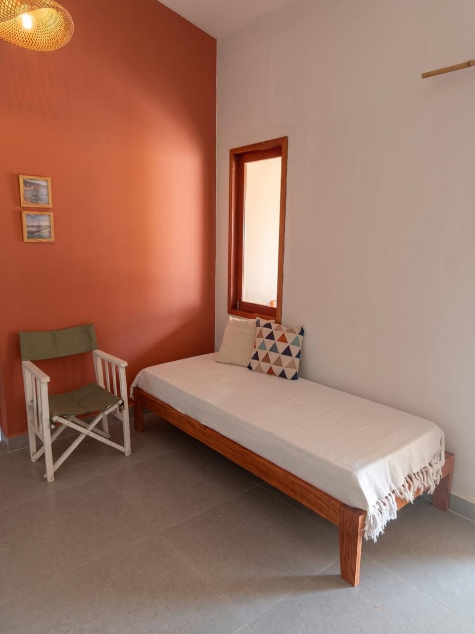 Bed, Living room, Seating area