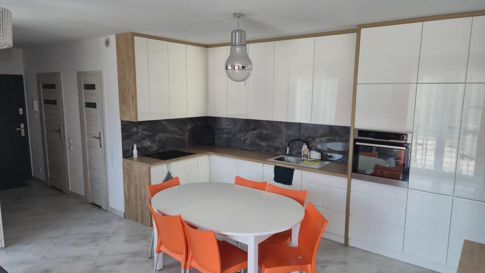 Kitchen or kitchenette, Living room, Seating area, Dining area, stove