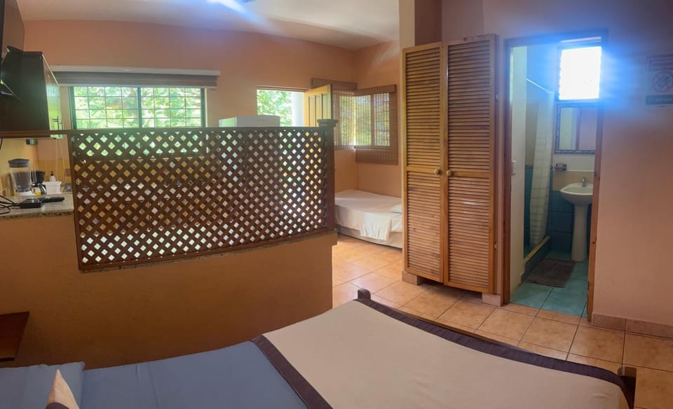 Bed, Bathroom, Photo of the whole room, Bedroom