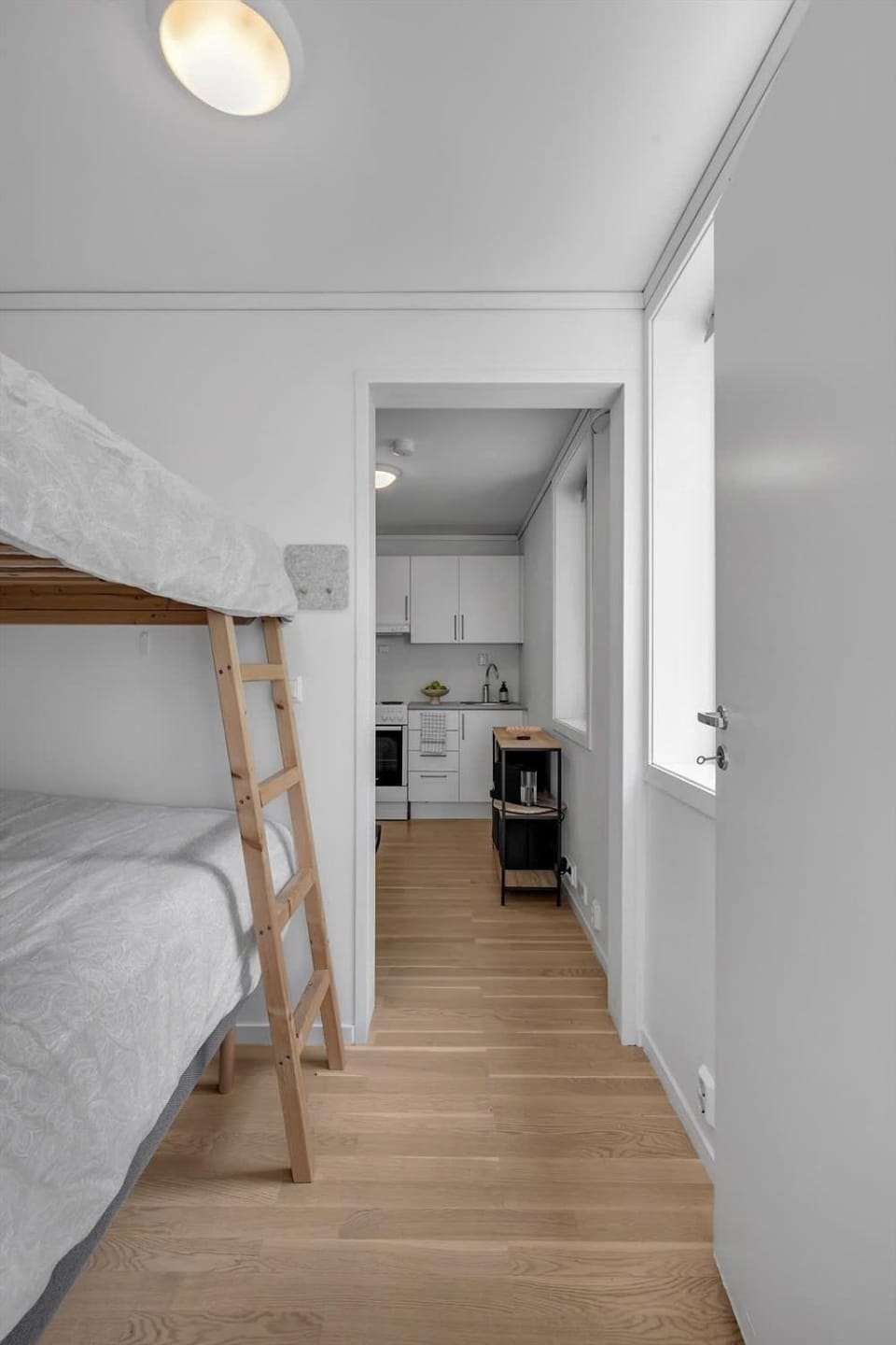 Photo of the whole room, bunk bed