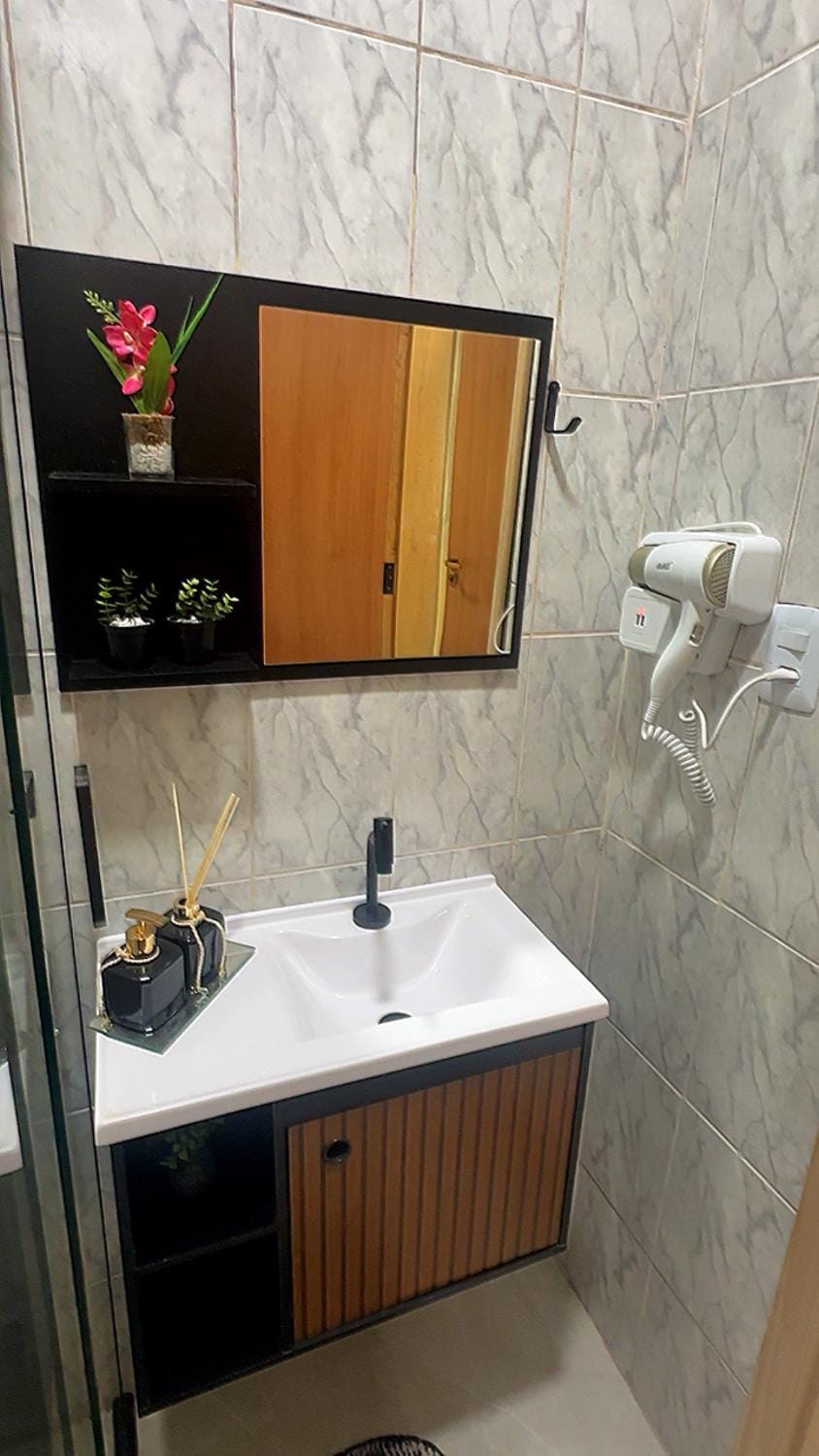 Bathroom, hair dryier