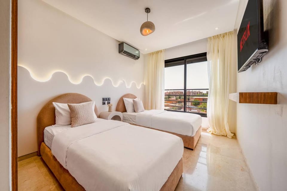 Stunning 2BR Apartment in City Center City Views Apartment in Marrakesh