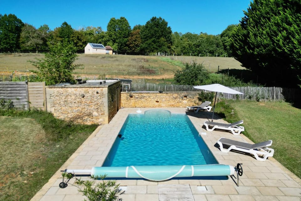 Property building, Living room, Swimming pool