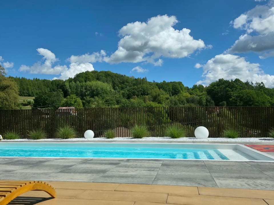 Natural landscape, Pool view, Swimming pool
