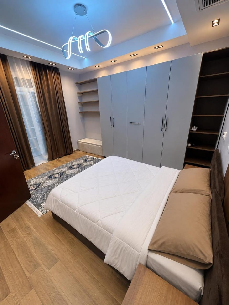 Bed, Living room, Bedroom, wardrobe