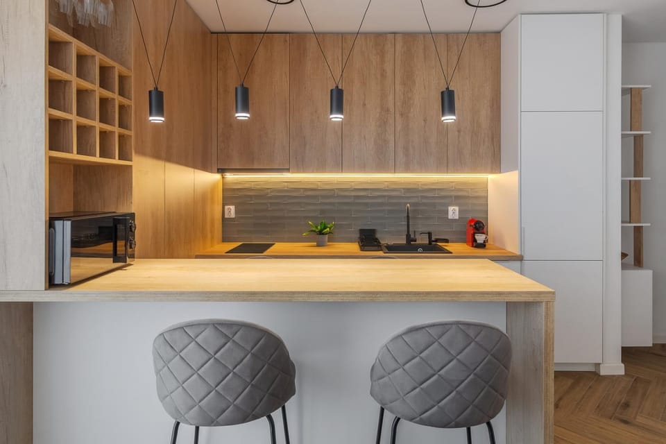 Coffee/tea facilities, Kitchen or kitchenette, microwave, stove