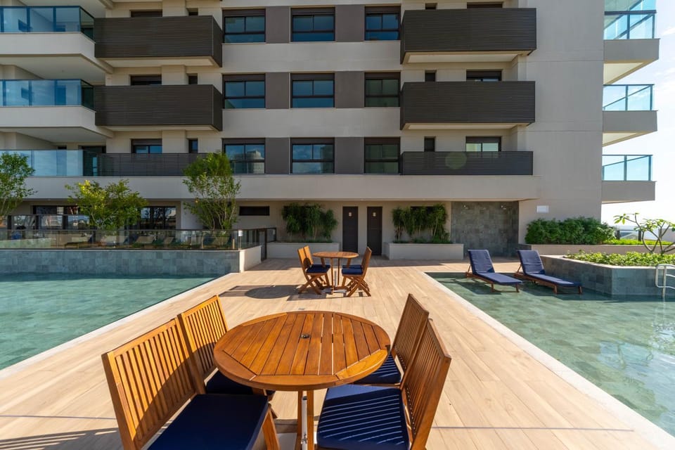 Property building, View (from property/room), Pool view, sunbed