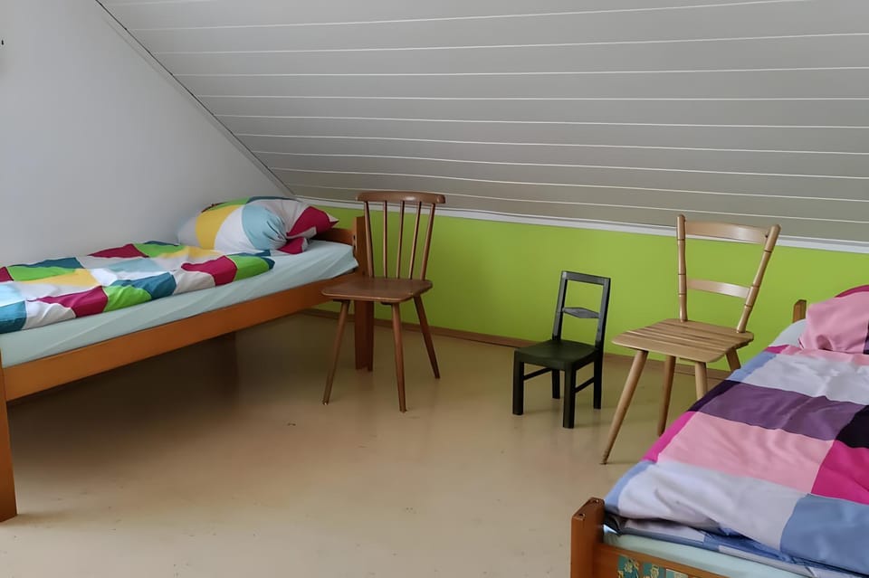 Property building, Living room, Bedroom