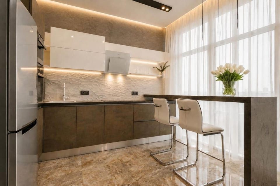 Квартира з панорамними вікнами на березі Дніпра Apartment in Kiev City - Kyiv