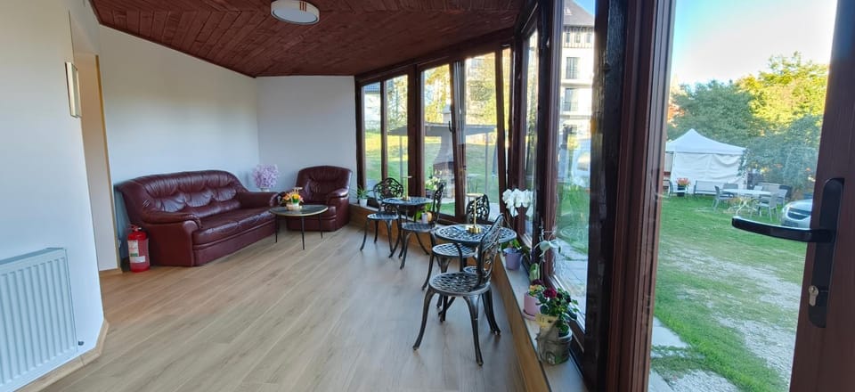 Patio, Day, Seating area, Garden view