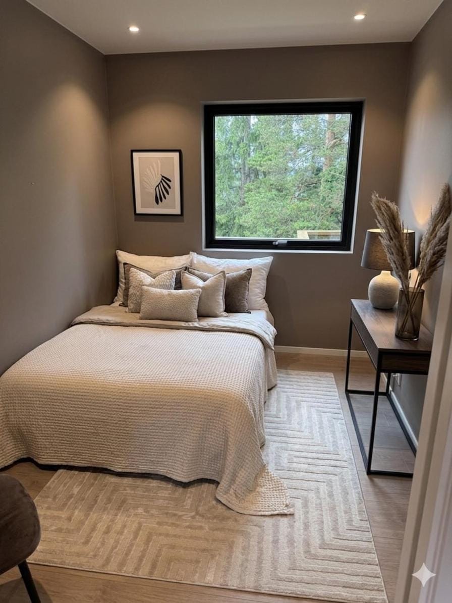 Photo of the whole room, Bedroom