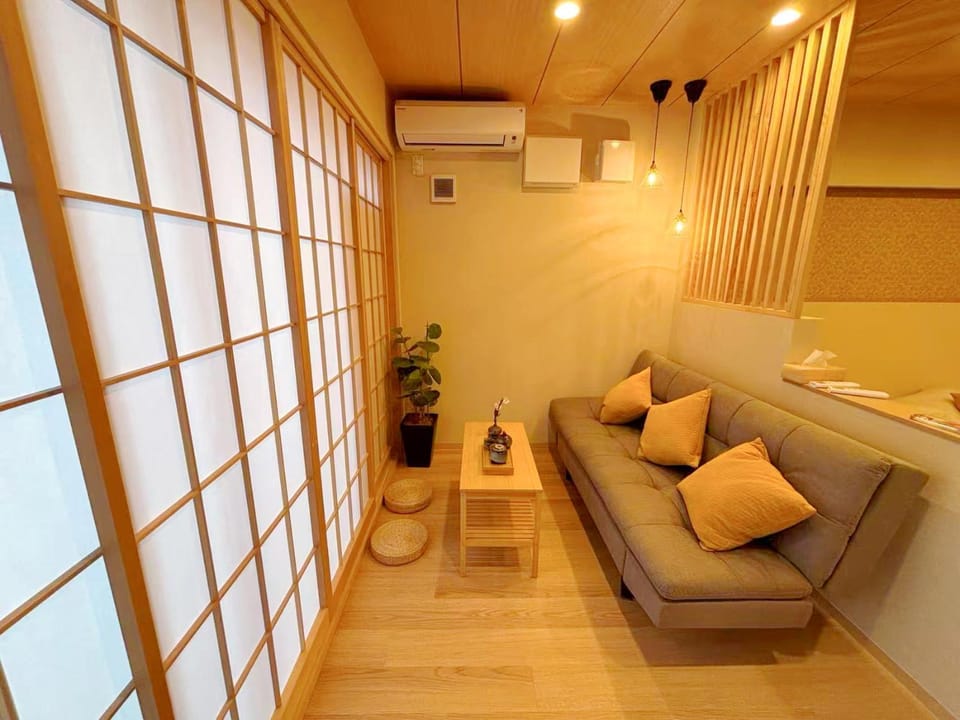 Living room, Seating area, air conditioner