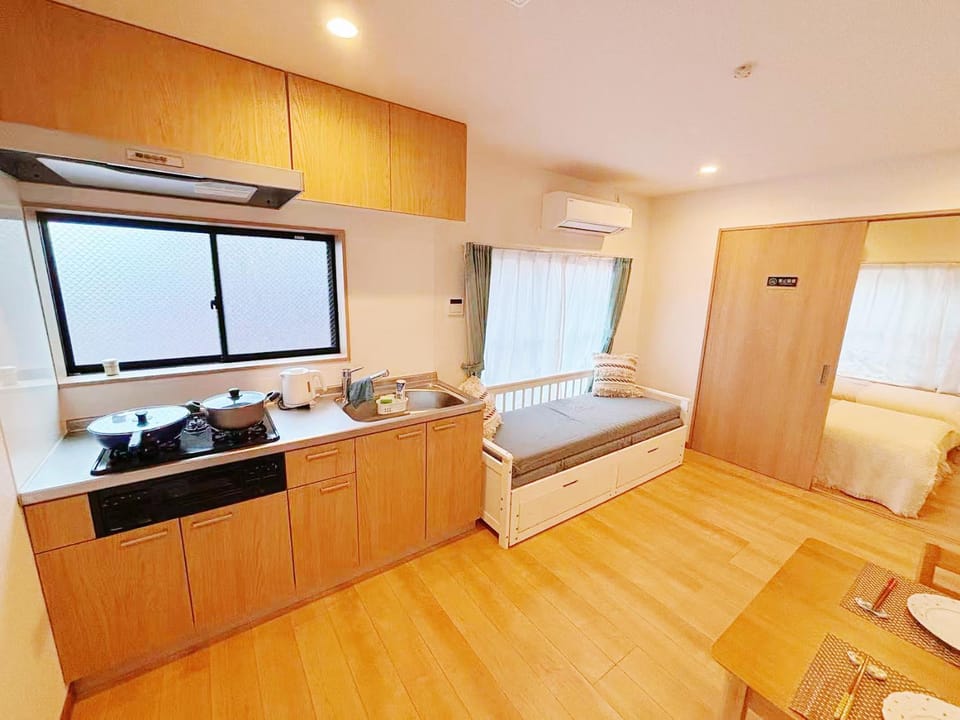 Kitchen or kitchenette, Living room, Photo of the whole room