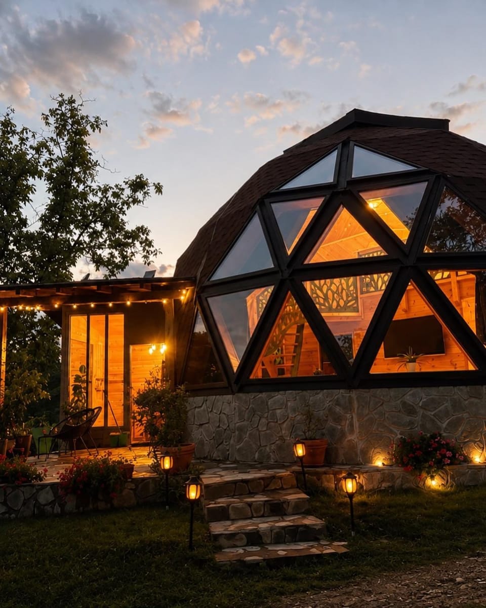 Dom Geodezic Izvoarele - Nature Retreat House in Prahova, Romania