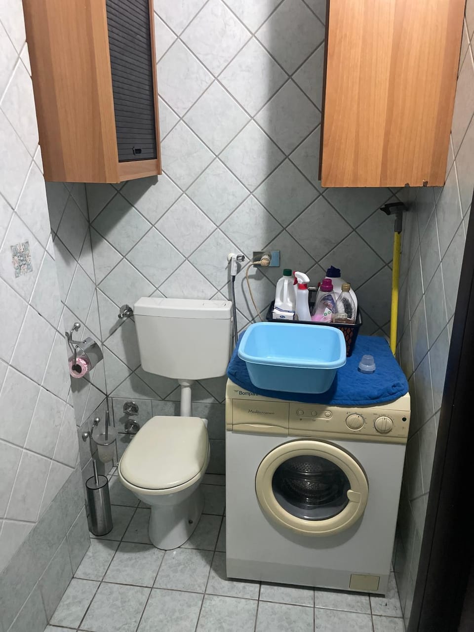 Toilet, washing machine