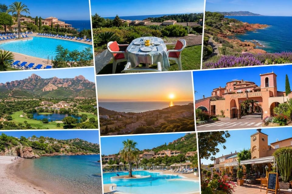 Studio rénové climatisé avec vue mer cap Esterel Apartment in Saint-Raphael