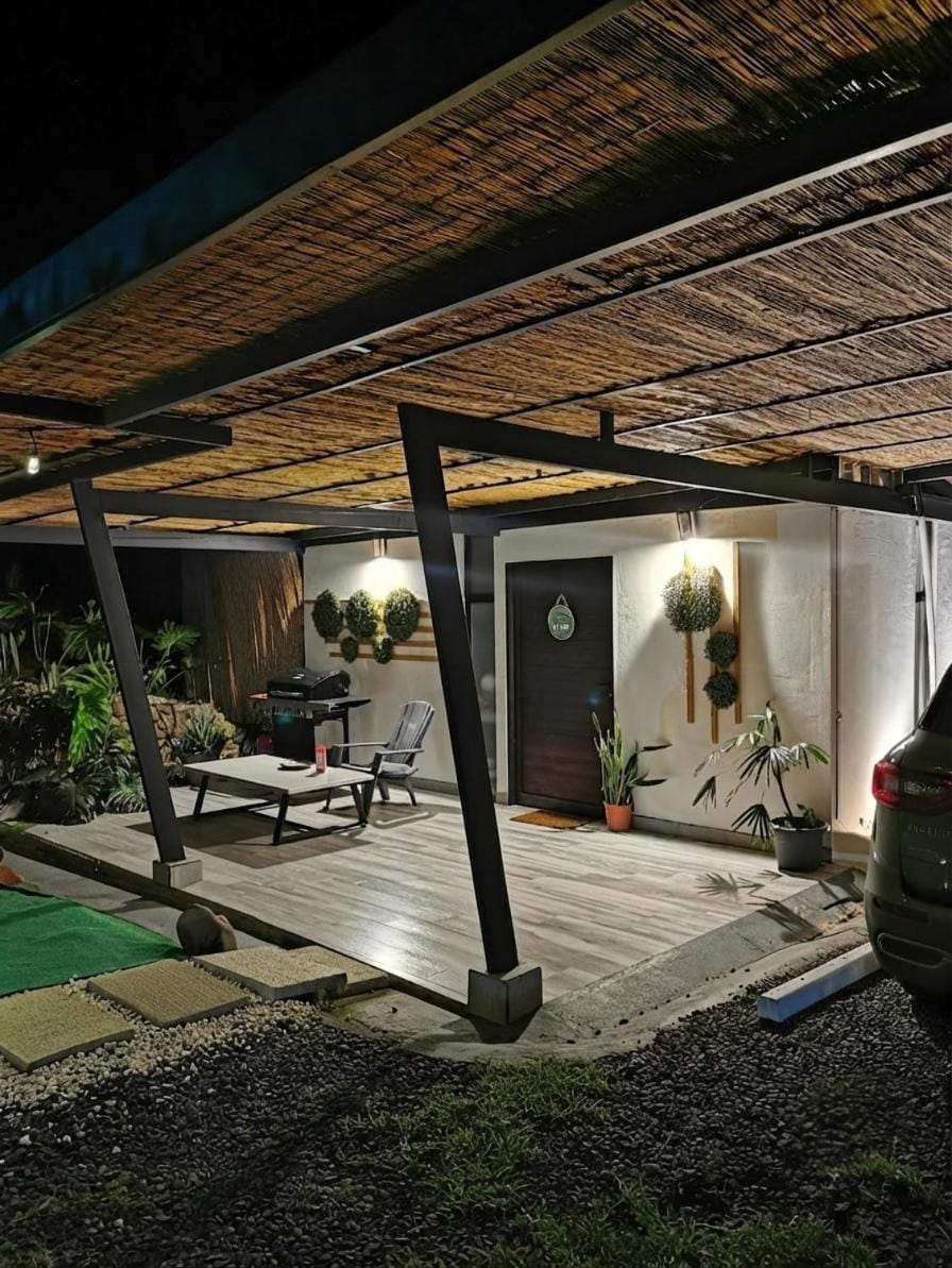 Patio, Night, Garden view