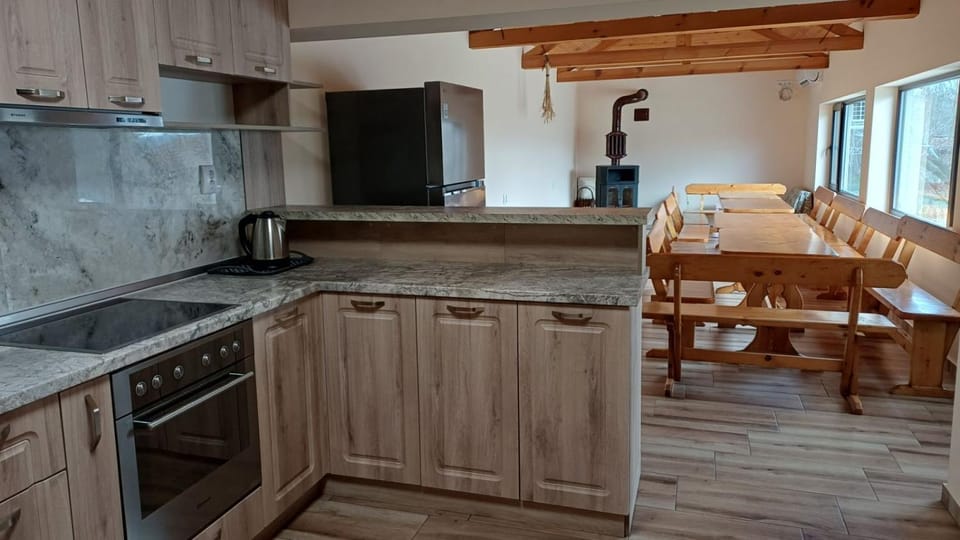 Living room, kitchen