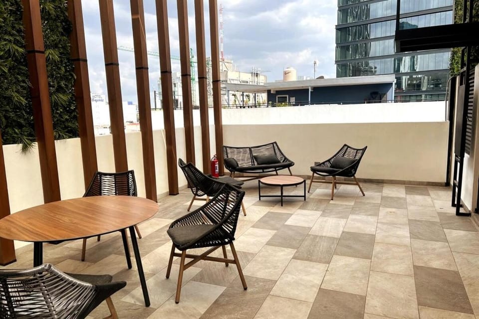 101 Amazing loft best location-Cowork-Roof garden Apartment in Mexico City