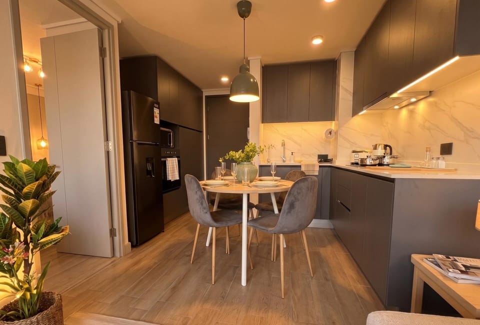 1D1B I Metro Ecuador I Parking Apartment in Santiago