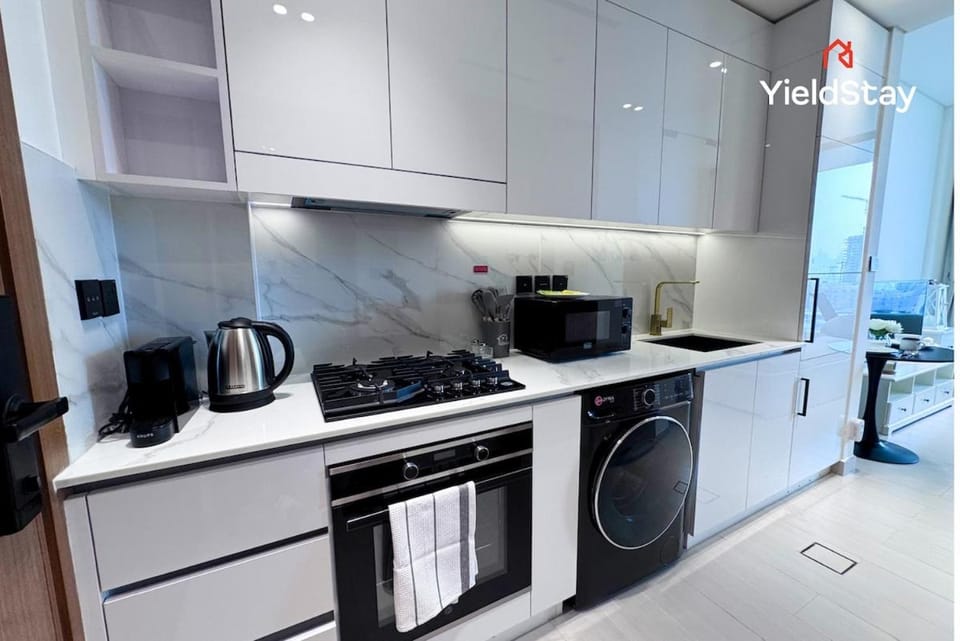 Binghatti Azure studio Stunning Pool View Stylish Interior JVC Apartment in Dubai
